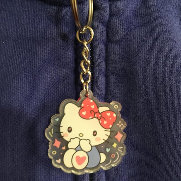 ADORABLE y2k hoodie with hello kitty and crystal details! - Picture 8 of 14